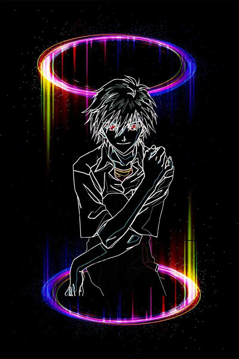 

Неоновые стильные оловянные пластины Kaworu Nagisa, Настенный декор, ретро винтажная металлическая вывеска, неоновая вывеска для мужчин, пещера, ...