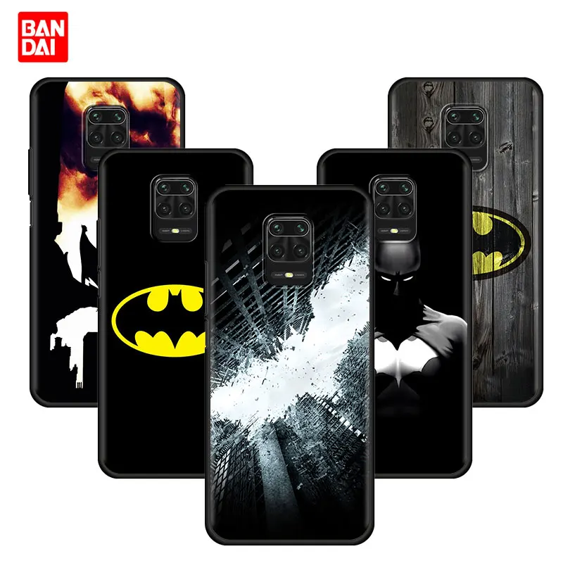 

Batman Heroes Logo Case for Xiaomi Redmi Note 7 8 9 9s 10 11 8T 11T Pro Plus 5G 4G Luxury Black Trend Cover Phone Thin Silicone