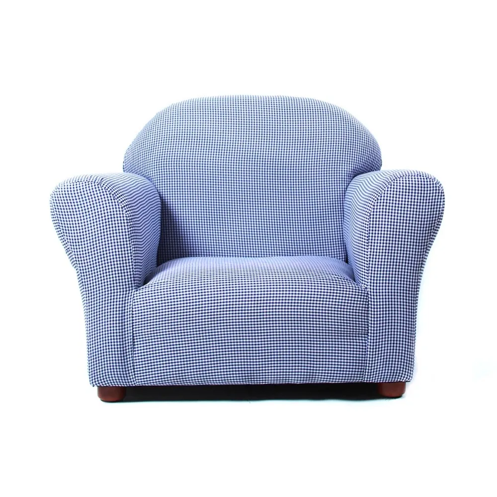 

Современные кресла для гостиной, стулья Roundy, детское кресло в мелкую клетку, темно-синий ленивый диван, кресло с откидывающейся спинкой, одиночный диван, мебель для дома