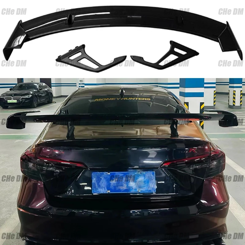 Высококачественный задний спойлер на крышку багажника из углеродного волокна GT