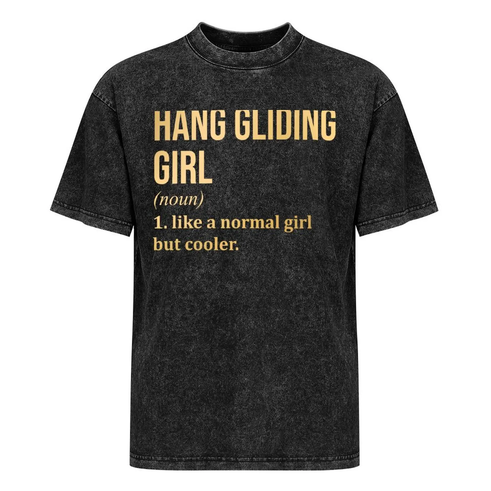 Золотая футболка Hang Gliding Girl Definition спортивные фанаты новые подарки и футболки