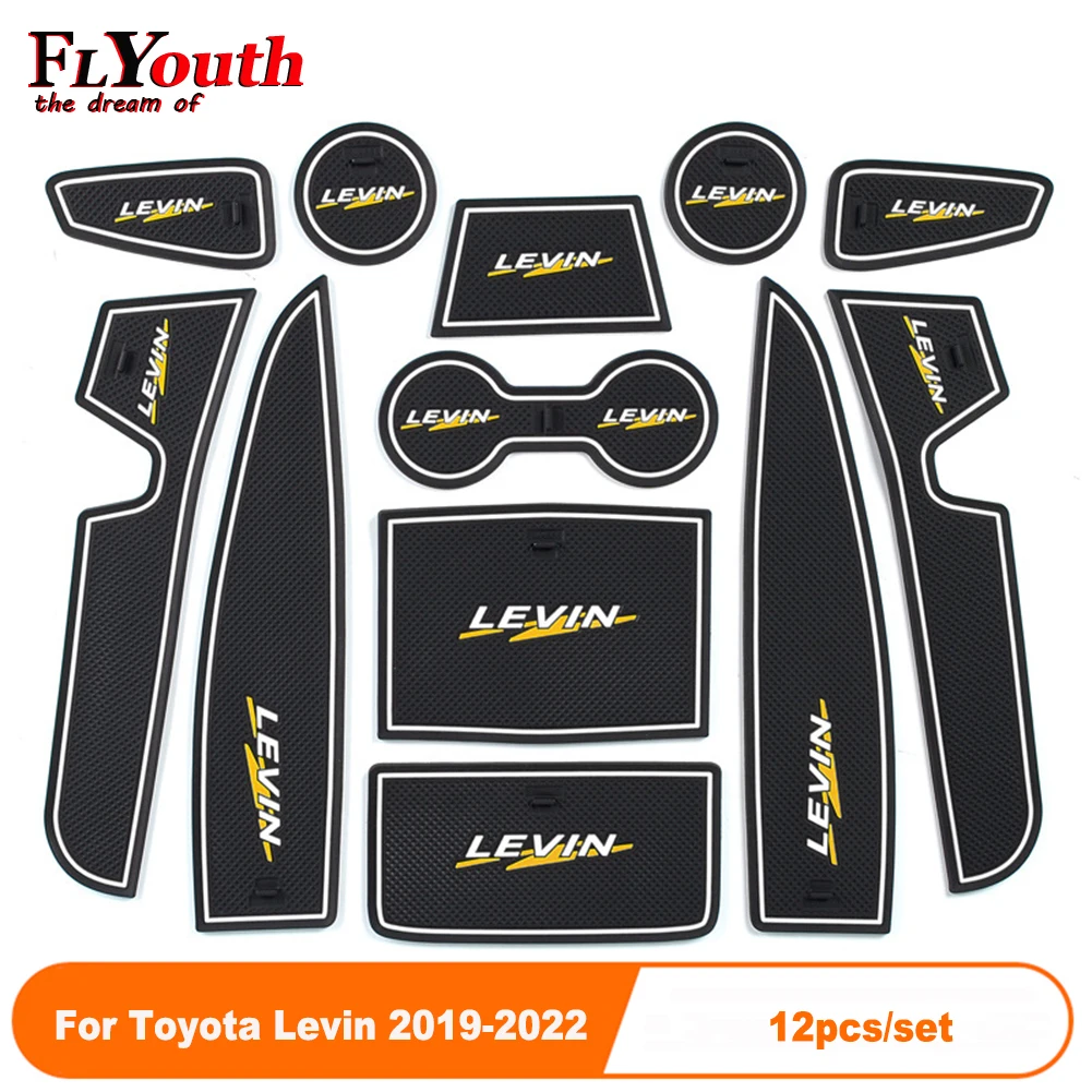 12 шт./комплект Противоскользящие коврики для дверных ворот Toyota Levin 2019-2022 |