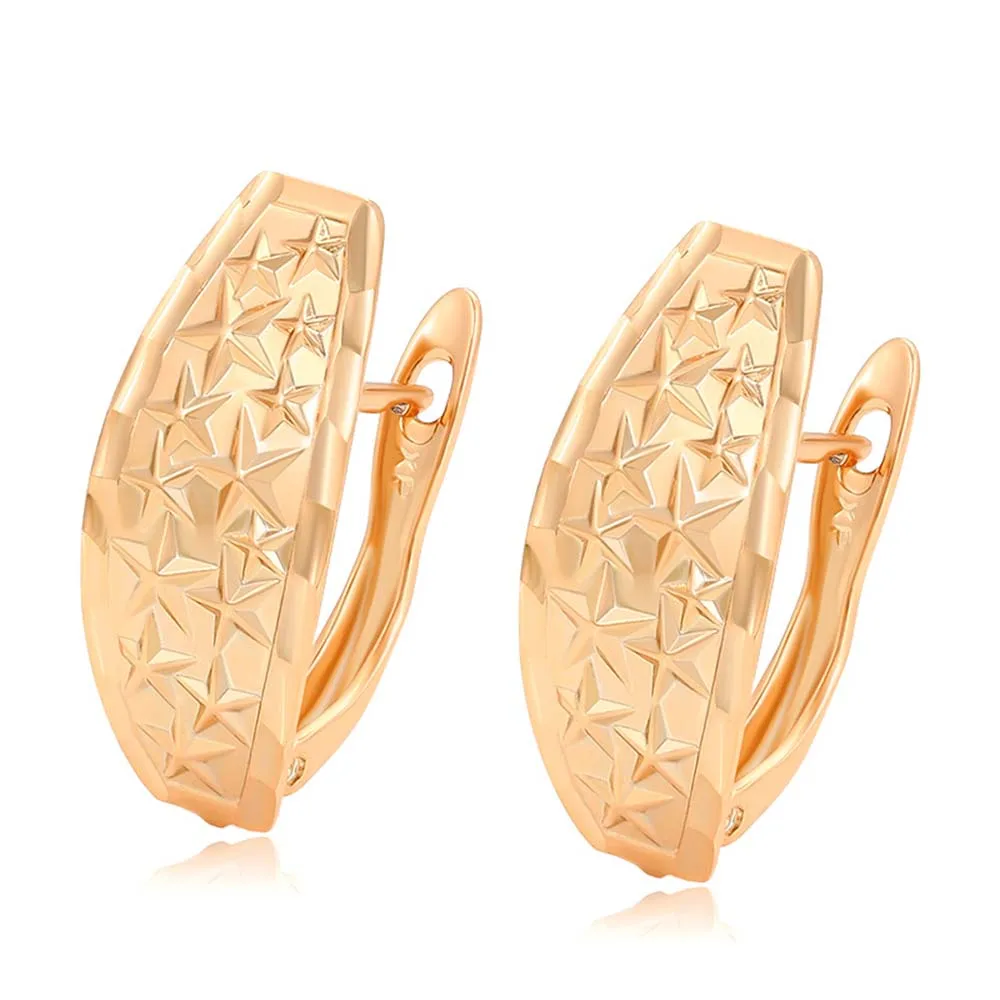 

Gypsophila Geometric Electroplating 18KGP Earrings Fashion Personality Jewelry