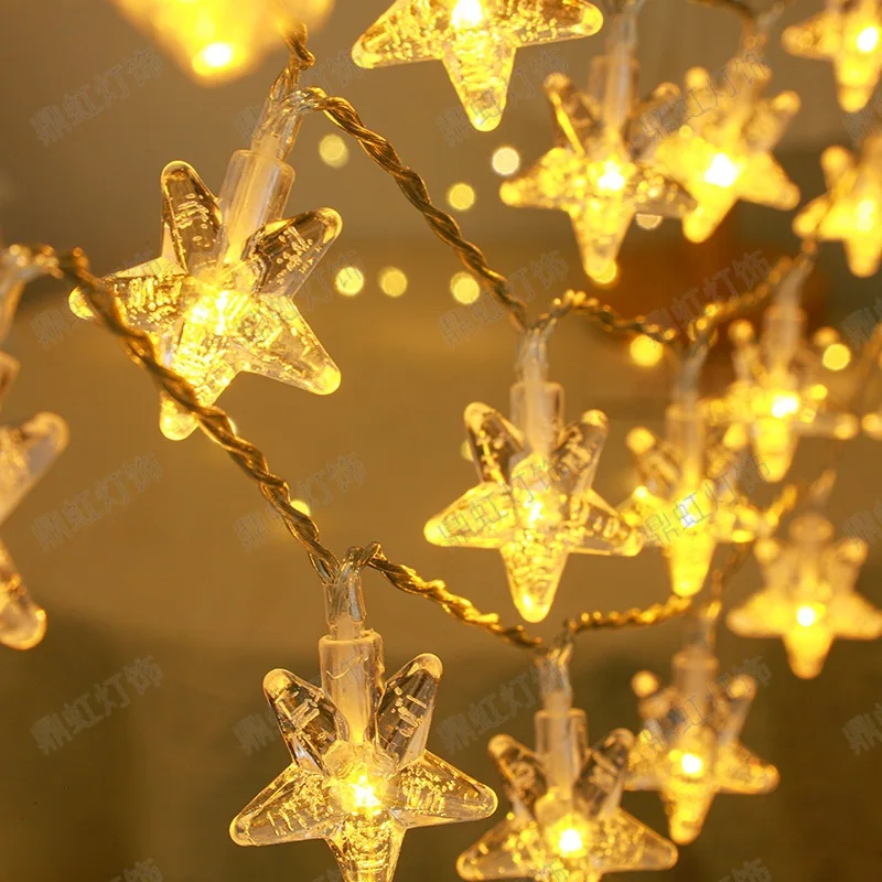 Y2K 10 м 80LEDS батарея звёзды фотострока освещение для помещений домашнее украшение