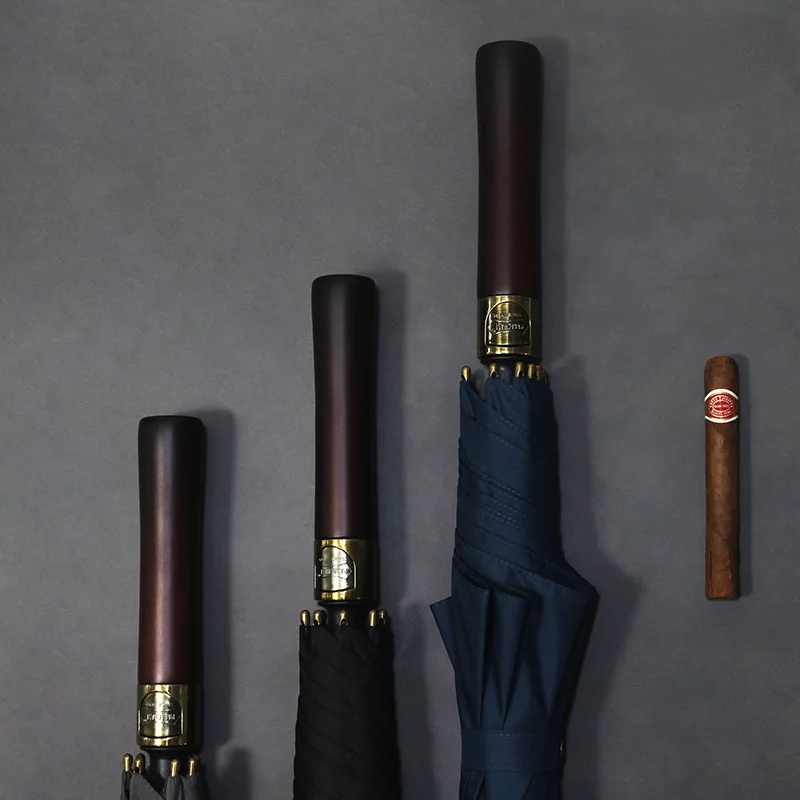 Большой Зонт мужской деловой длиной 132 см ветрозащитный зонтик от дождя и ветра