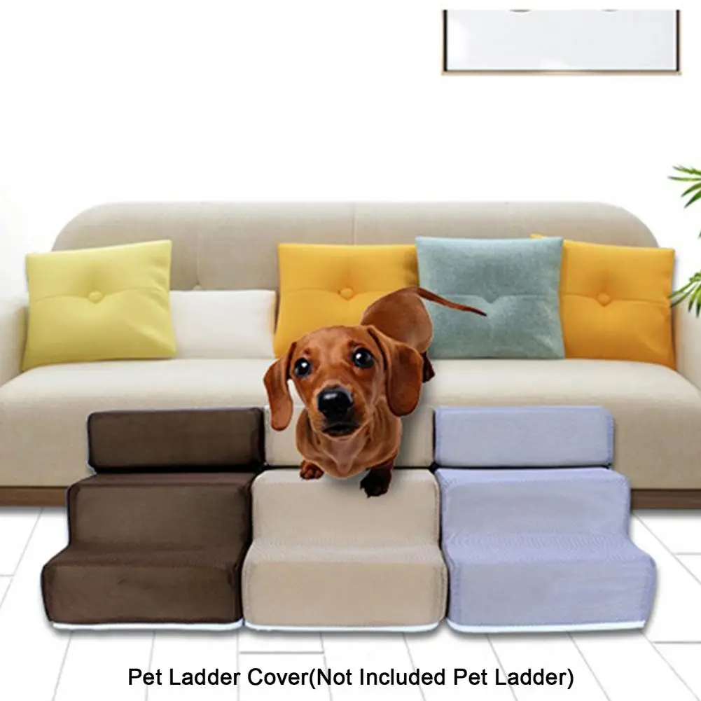 

Stairs Size Steps Case Breathable Pet Case Pet Pet Ramp Practical One Breathable Leather Cover Steps Faux Washable