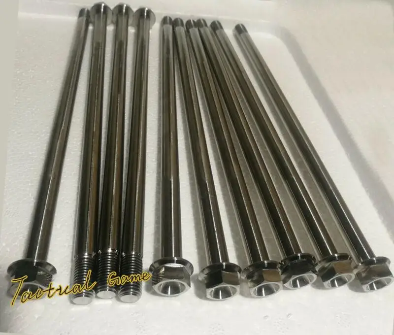 1 шт. M10 * 240/290 мм 25 винты из титанового сплава болты с фланцевой головкой