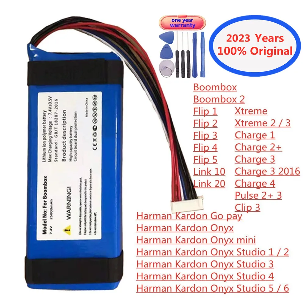 Оригинальный динамик JBL Battery Harman Kardon Onyx Studio Mini Xtreme Boombox флип-клип Charge Pulse 6 5 4 3 2 1 Link 20 10 Go pay