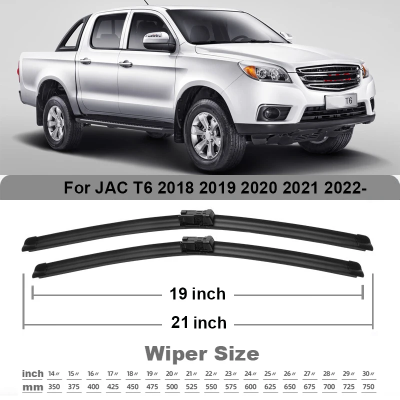 Щетки стеклоочистителя TONLINKER для JAC T6 T8 2018 2019 2020 2021 2022 аксессуары пикапов передние