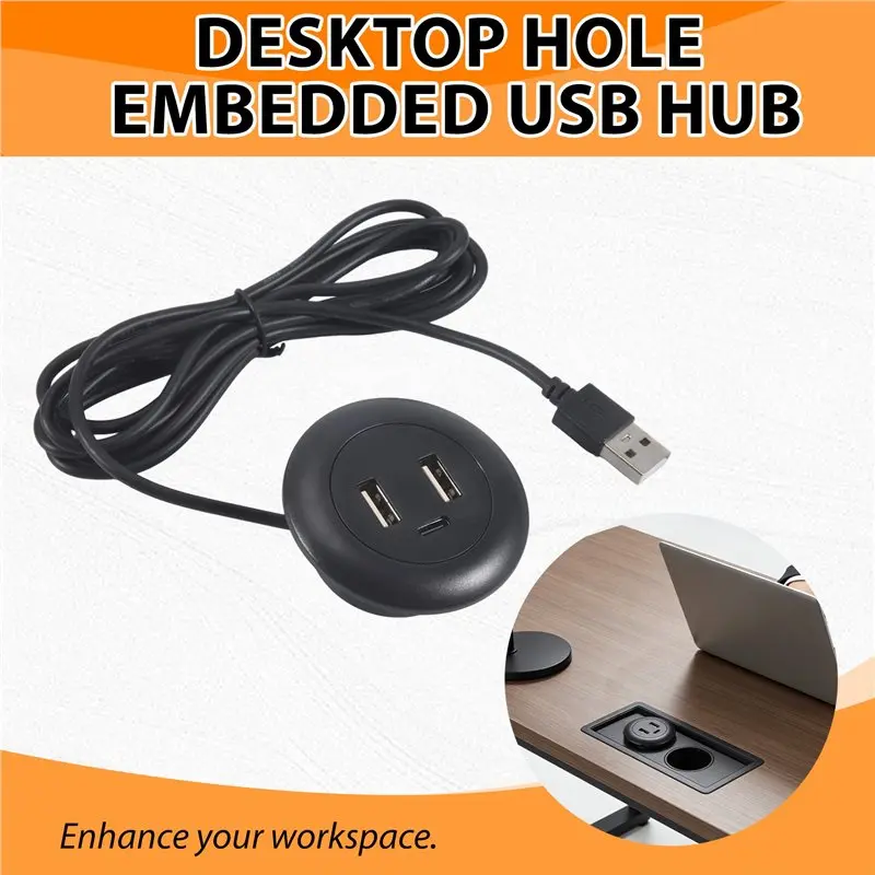[НОВИНКА! CCDD】 Встраиваемый в настольный компьютер USB-хаб Type-C, USB 3 в 1, разветвитель (art.: 3920daf331f25) - 3920daf331f25