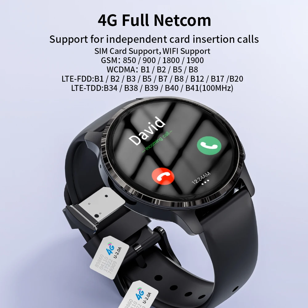 Фото Смарт-часы 4G 5G Android с SIM-картой APPLLP 2, GPS NFC, 1,43-дюймовый AMOLED-экран, умные часы №4