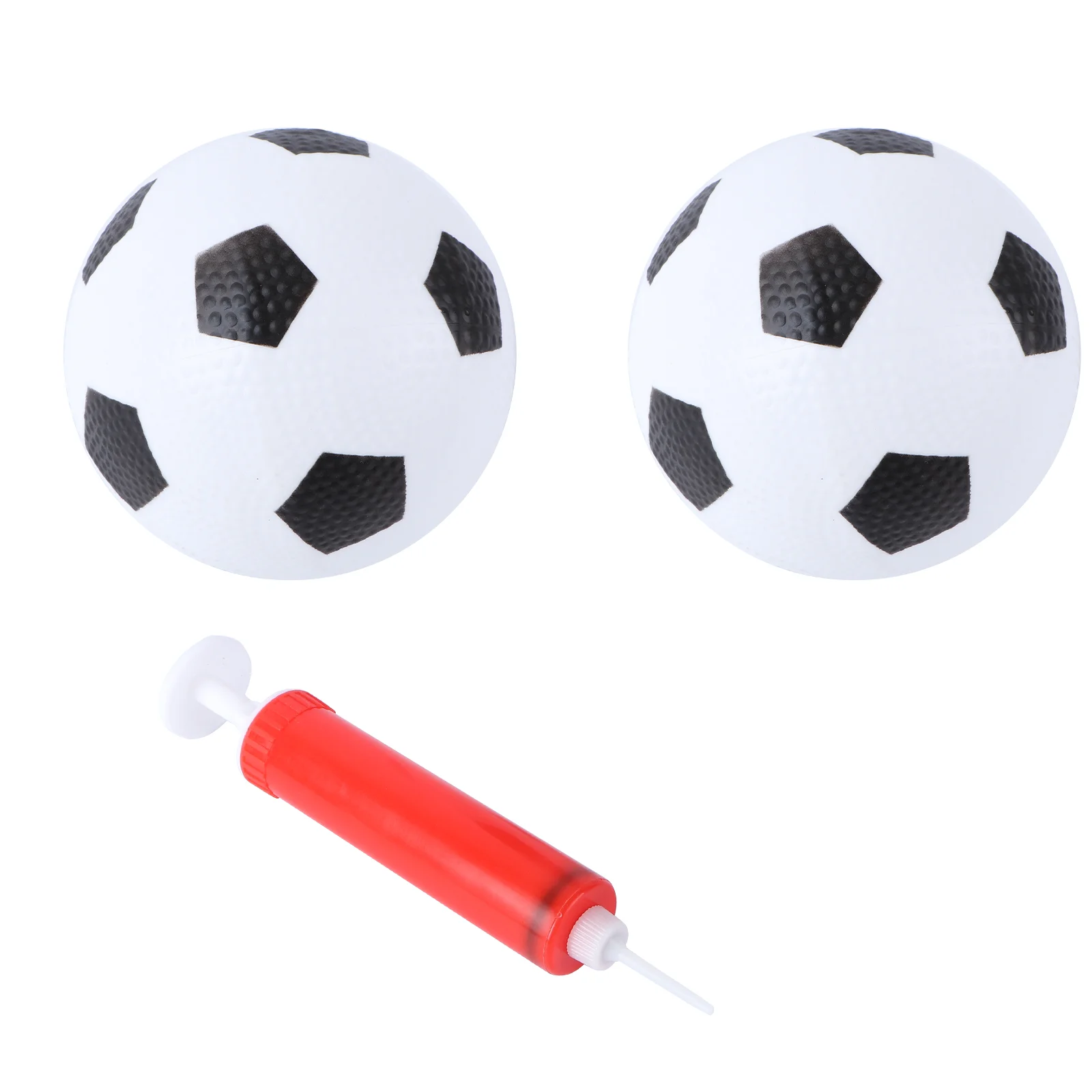 

2Pcs Soccer Balls Kids Balls with One Inflator Indoor Outdoor Toys for Kids Children