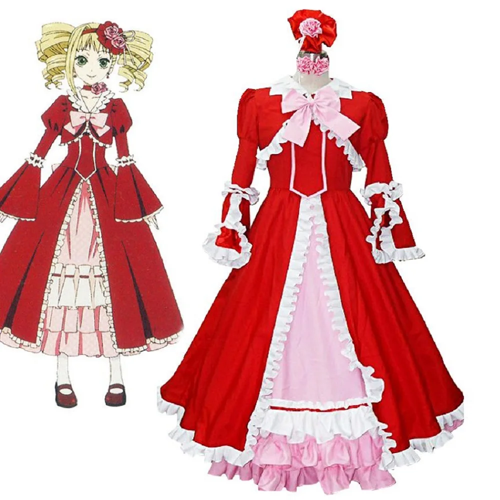 

Unisex Anime Cos Black Butler Elizabeth Ethel Cordelia Midford Cosplay Costumes Outfit Halloween Christmas Uniform Suits