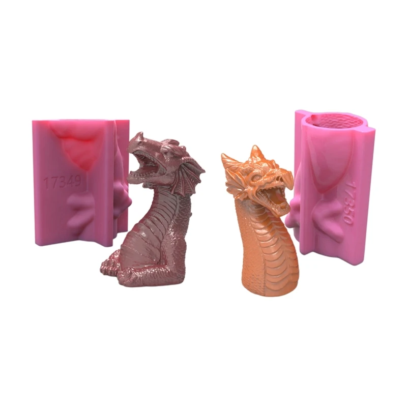 

Dragon Candle Moulds Silicone Resin Mold 3D Soap Mold DIY Handmade Soap Molds Arts Mold for Home Table Ornament Craft
