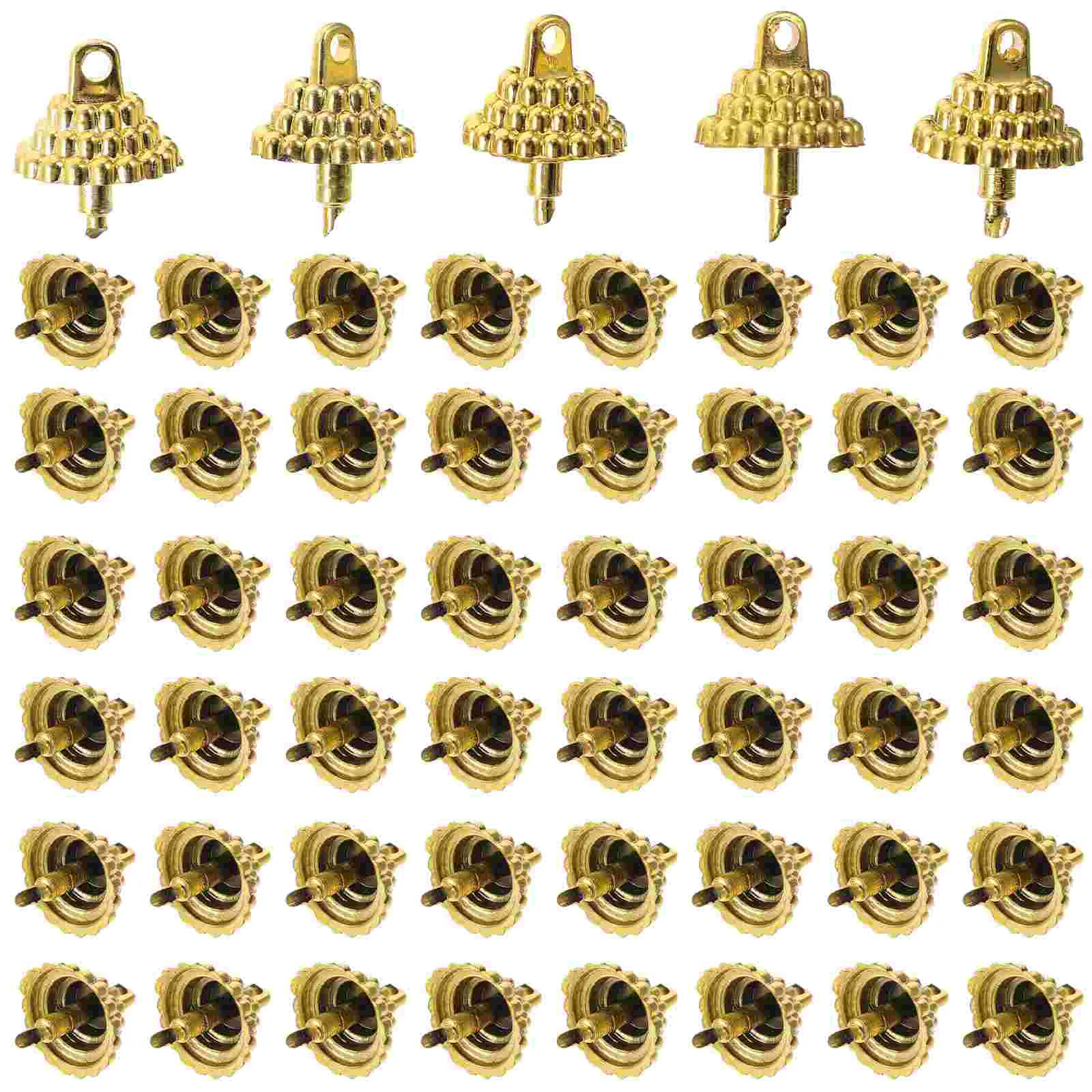 

Christmas Ball Pendant End Caps Christmas Tree Hanging Ball Top Covers Ball Pendant DIY Caps Decoration Holder Hanging Supply