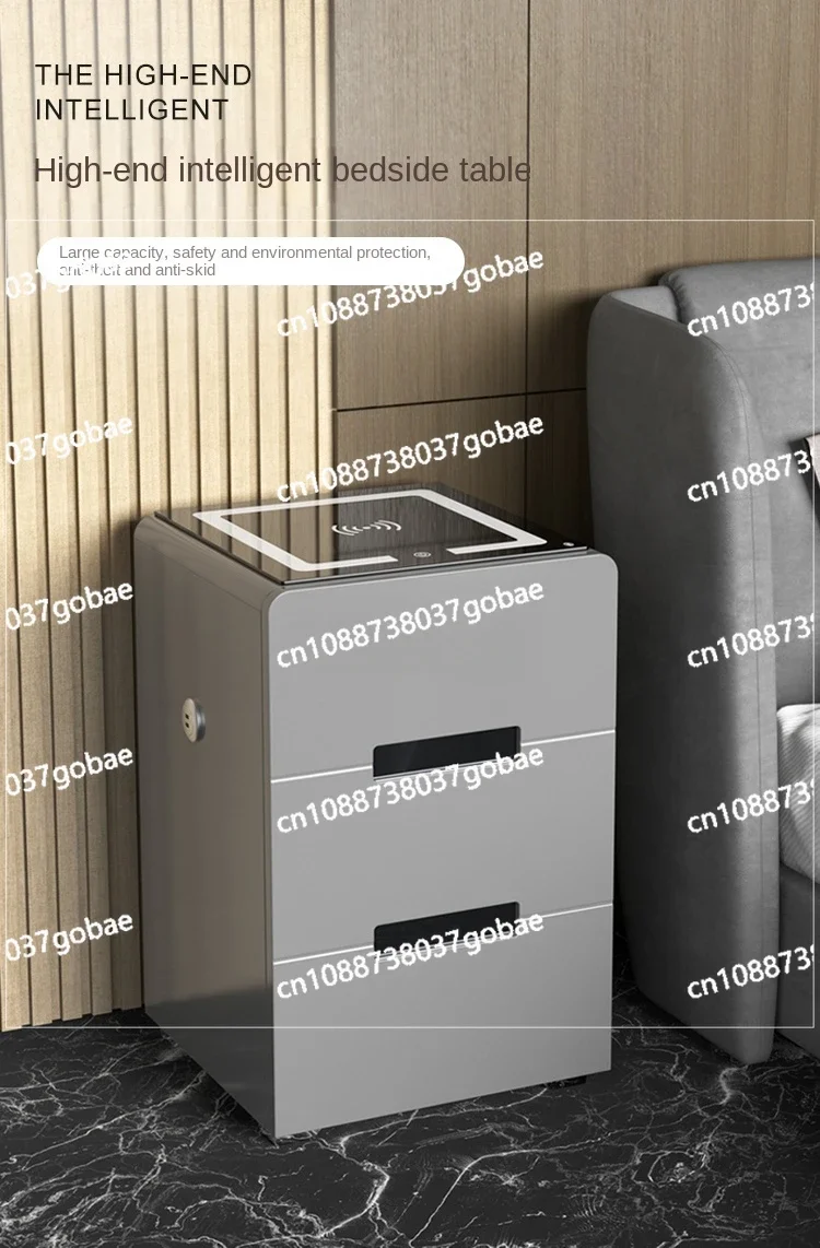 Lmjm Скрытый безопасный домашний противоугонный умный прикроватный столик с