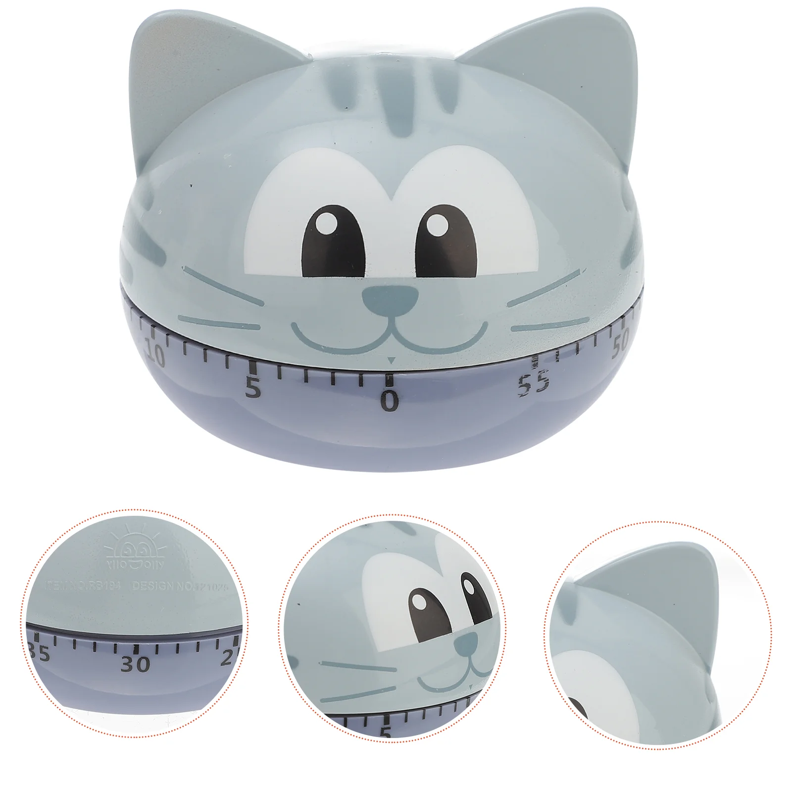 

LCD Digital Kitchen Timer Cartoon Cat Electronic Timer Timer Household Timer Magnetic Countup Countdown Timers for Kids