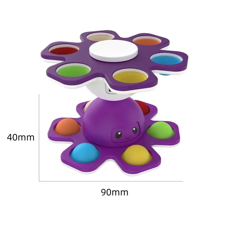 Антистресс Push Bubbles Fidget Spinner игрушки для взрослых детей снимают стресс подарок