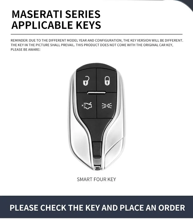 Чехол из цинкового сплава с дистанционным управлением для автомобиля Maserati Levante