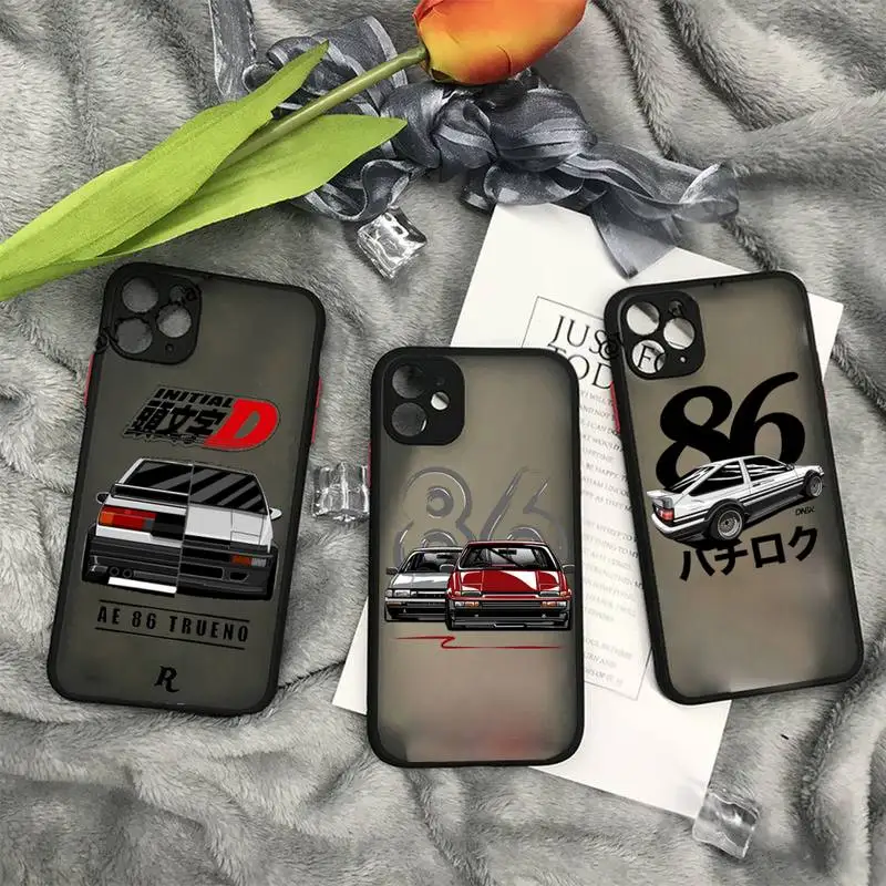 

Japanese Sport car AE86 Phone Case matte transparent For iphone 11 12 13 7 8 plus mini x xs xr pro max cover