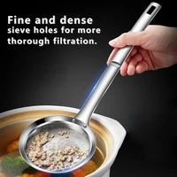 cooking tool durable high quality brand new hot pot spoon multi functional sml skimmer spoon stainless steel