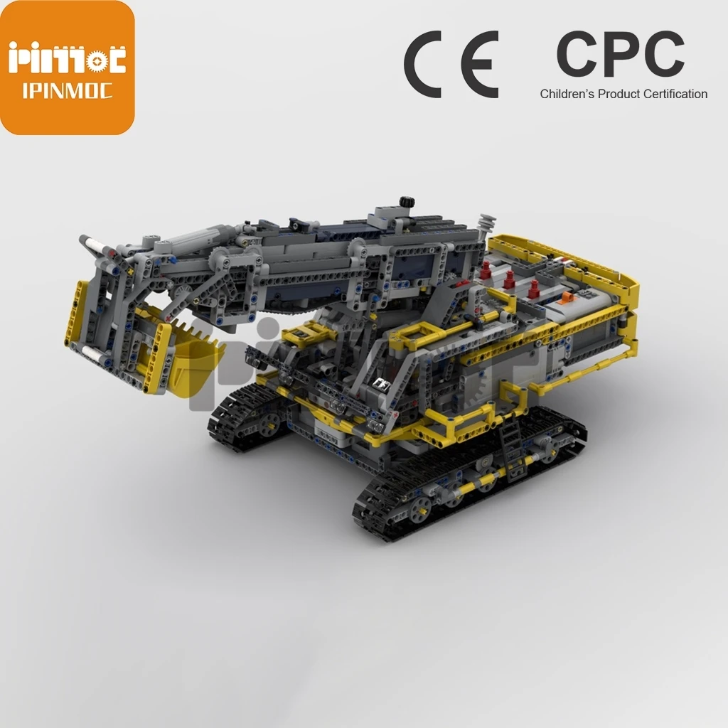 

Moc-48114 large excavator building block technology can build remote control dynamic model