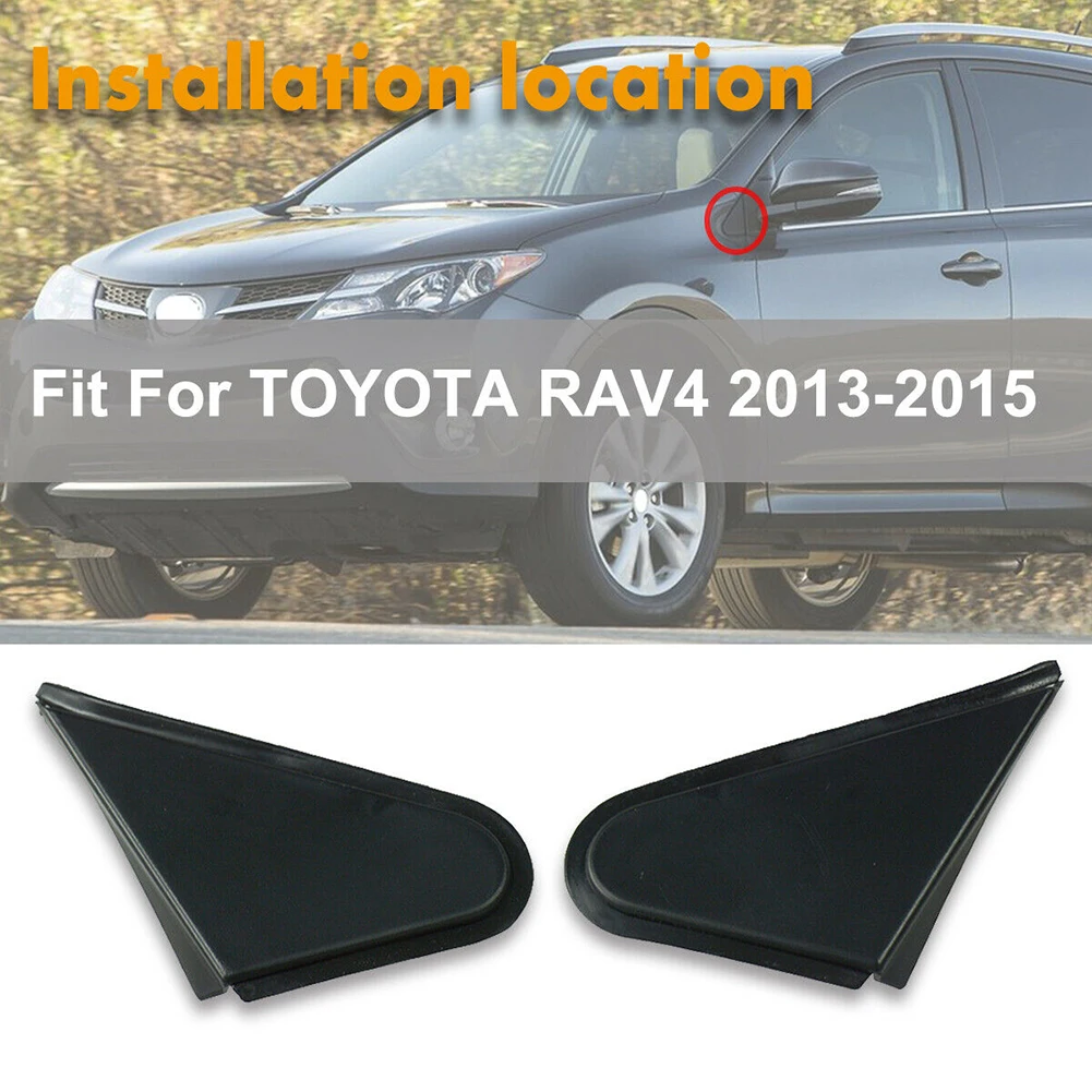 

Mirror Cover Mirror Trim Kit Left Right Pack Parts Replacement Set Side Mirror 1 Pair 2pcs ABS Accessories Black