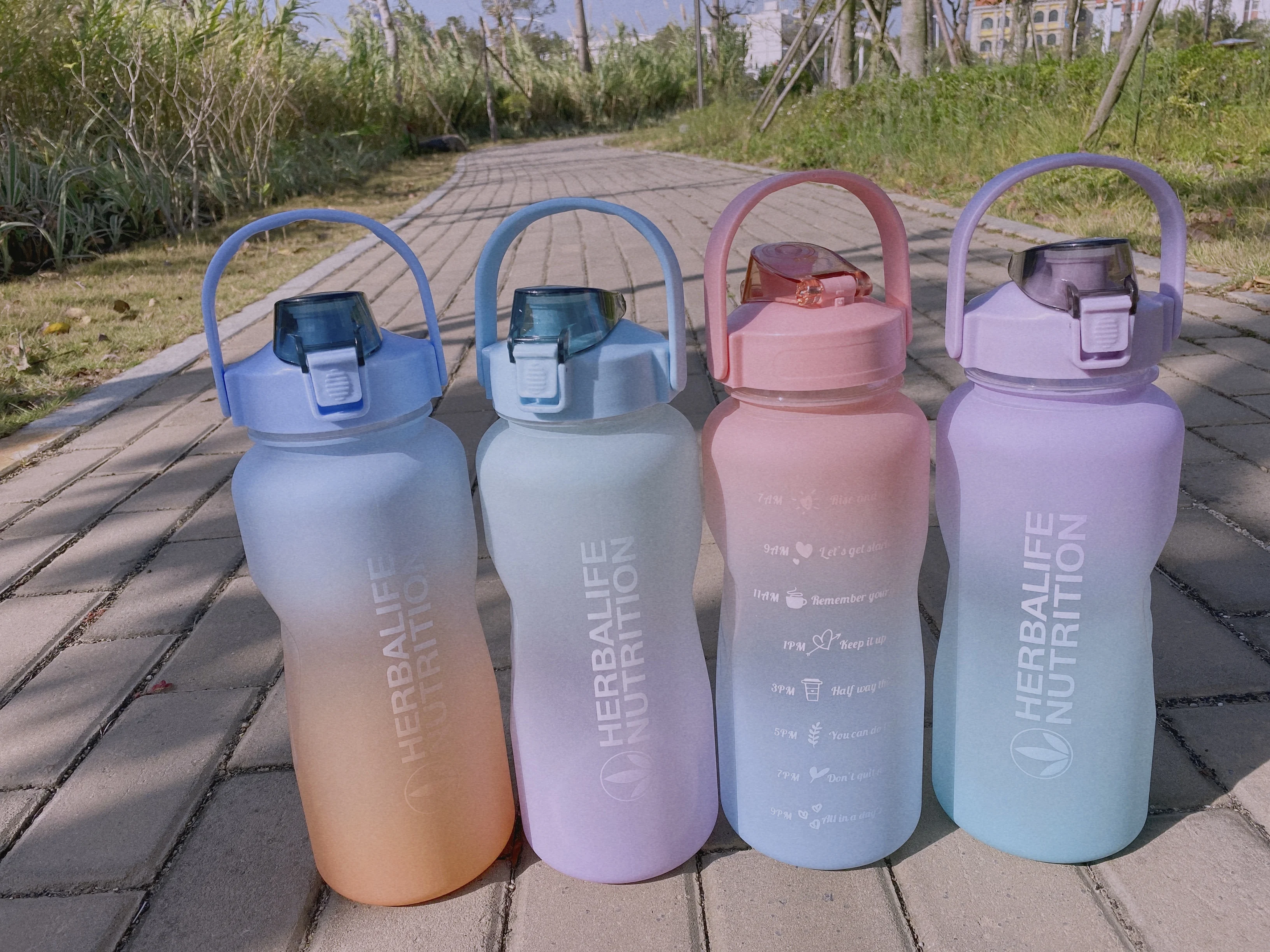 

herbalife nutrition bottle 2000MLGradientDrinking water space cup milk carton water bottle
