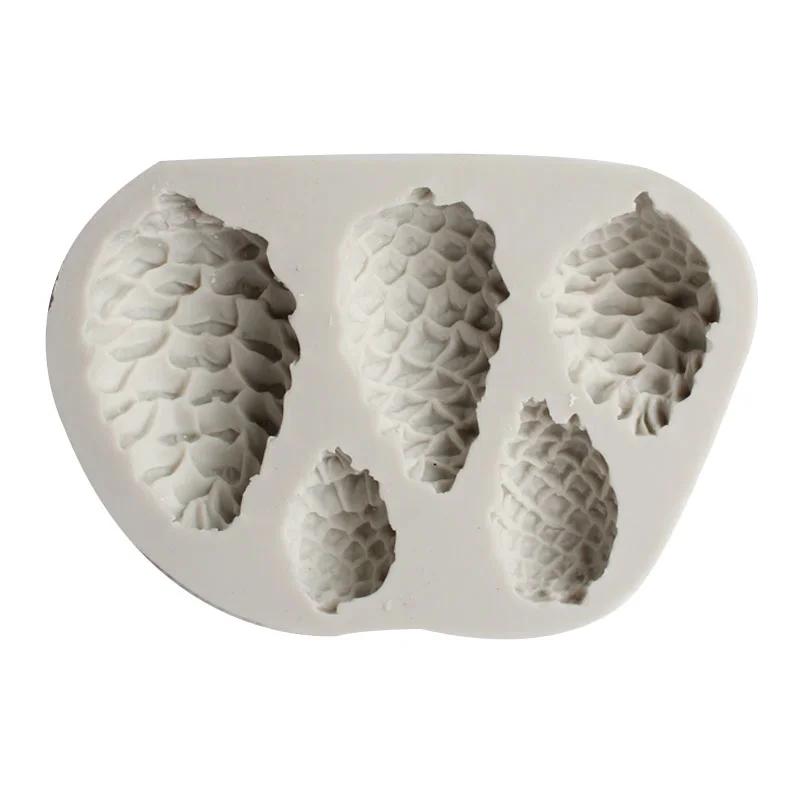 

Cute Pine Cone Shaped Silicone Mold Kitchen Diy Cake Decoration Dessert Cookies Chocolate Baking Tools Plant Clay Gumpaste Mold