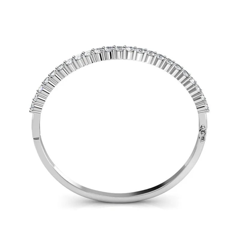 Фото Daisini Браслеты из качественной латуни с покрытием из белого золота 18 карат, украшенные премиальными кристаллами Swarovski для женщин, повседневные украшения №4