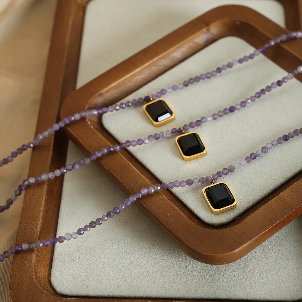 Ожерелья с блестящими кристаллами простые маленькие ожерелья бусинами