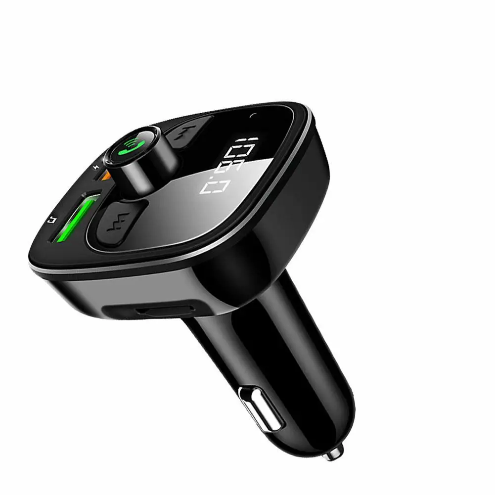 

Wireless Bluetooth-compatible Car Fm Transmitter Dual Usb Charger Car Kit MP3 Music Player Support TF/U Disk Auto Accessories