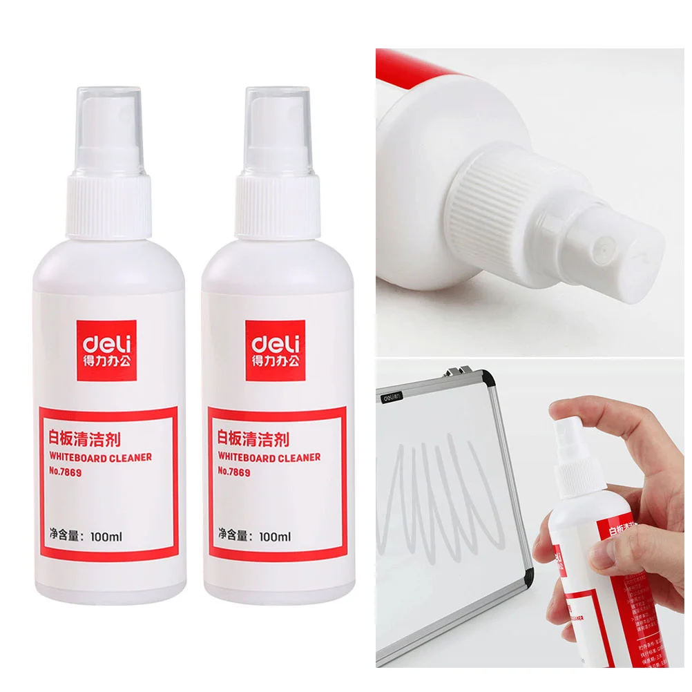 

Pack of 2 100ml Whiteboard Cleaner Eraser Clean for School Home
