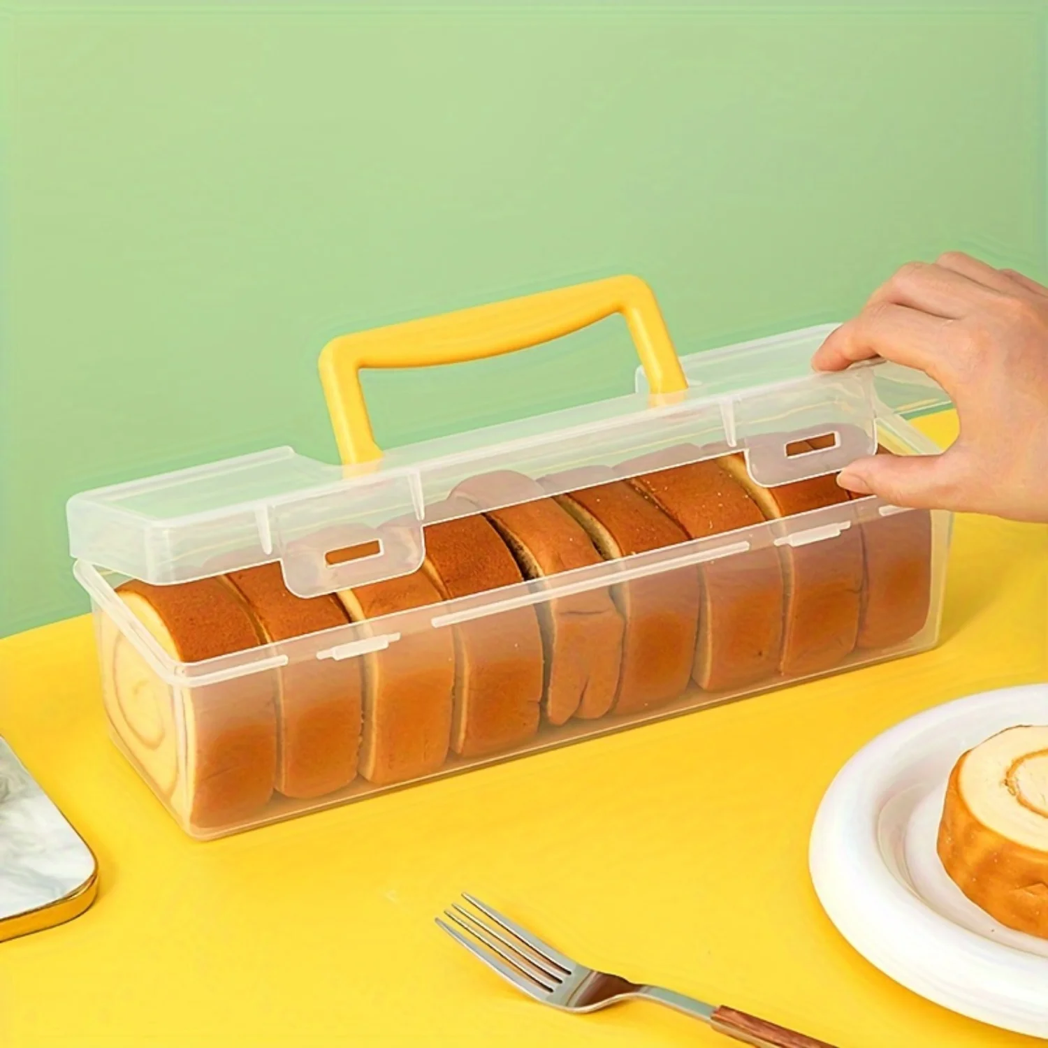 Пищевой контейнер с крышкой и ручкой — портативная герметичная коробка для