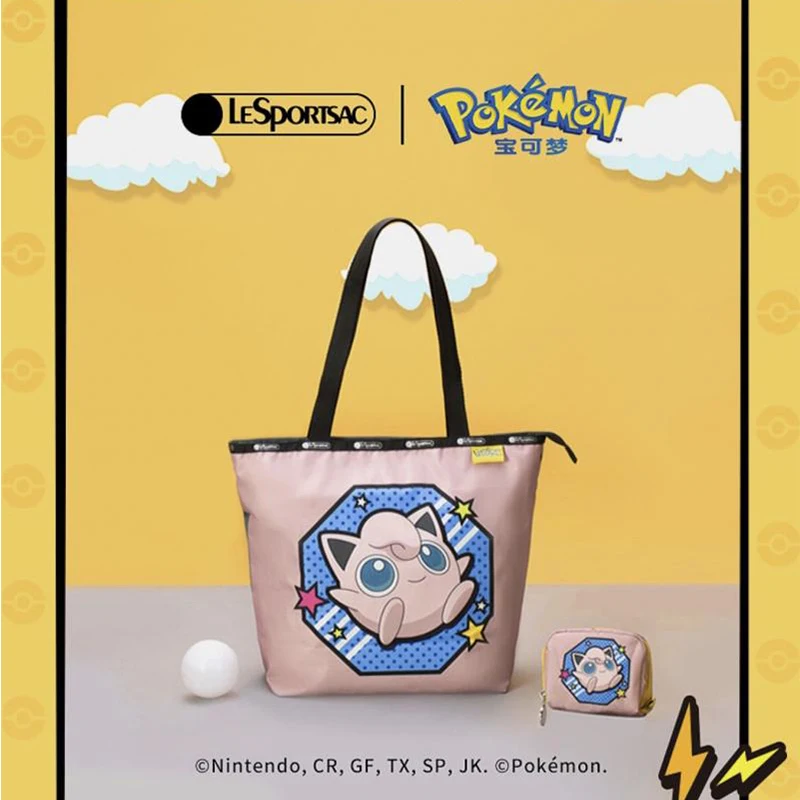 

Kawaii Покемон Пикачу толстые Дин аниме мультфильм Lesportsac новая сумка через плечо кошелек для монет X103