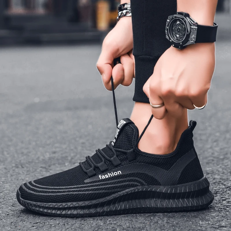

Large Size Fashion Men Running Shoes Breathable Jogging Lace-up Sneakers Outdoor Light Tenis Masculino Quality Wear-resisting