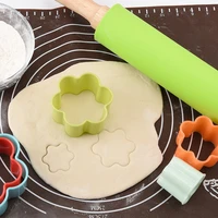 new 5pcs diy cream cake mould donut circle decoration chocolate biscuit mold cookie cutting die kitchen baking decorating tools