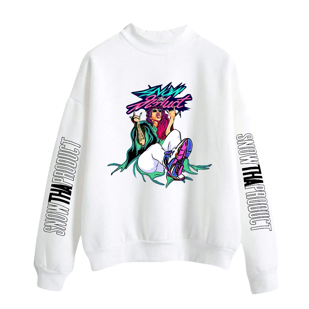 

2022 Snow Tha Product Tracksuit Unisex Turtleneck Sweatshirt Women Men's Outwear Harajuku Streetwear Pop Singer Clothes