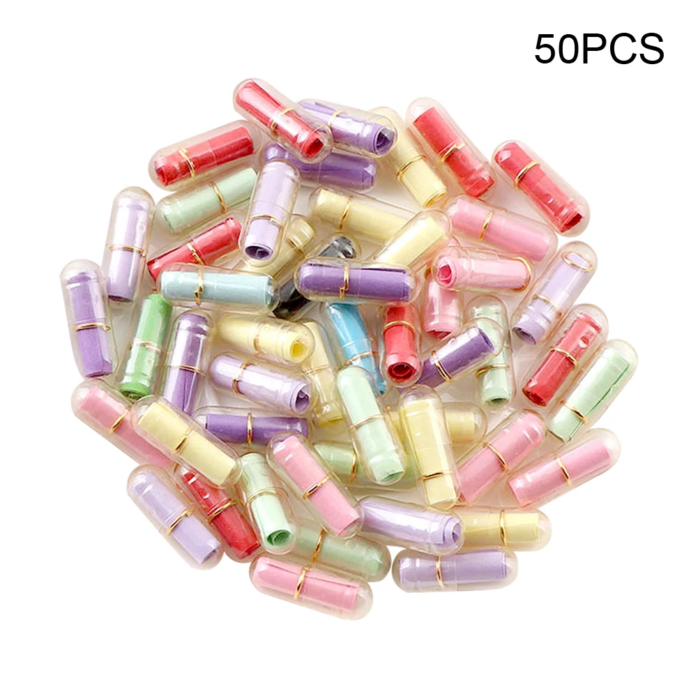 

50pcs DIY Motivational Emoticon Capsule Message Bottle Exquisite Boys Girls Friendship Wedding Favours Fake Pill Portable Family