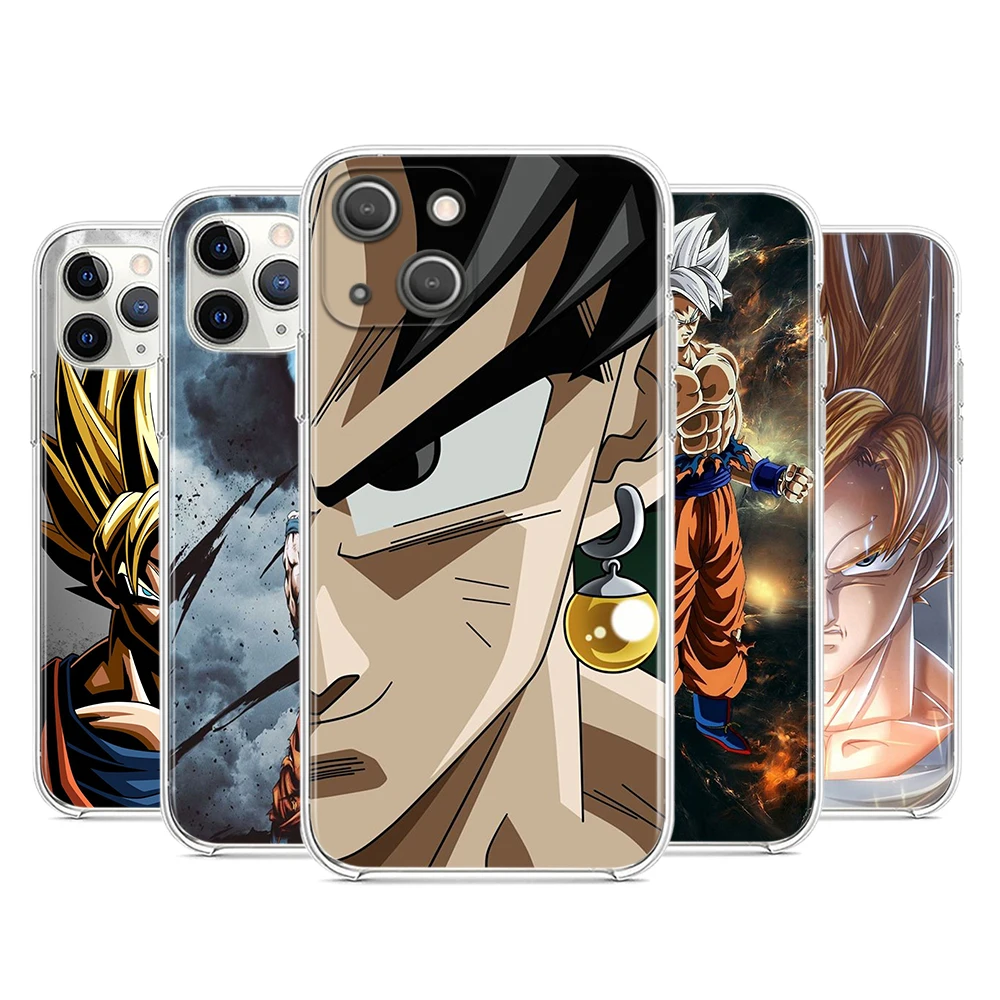 Прозрачный силиконовый чехол Dragonball Z Saiyan для Apple IPhone 13 12 Mini 11 Pro XS MAX XR X 8 7 6 6S Plus SE