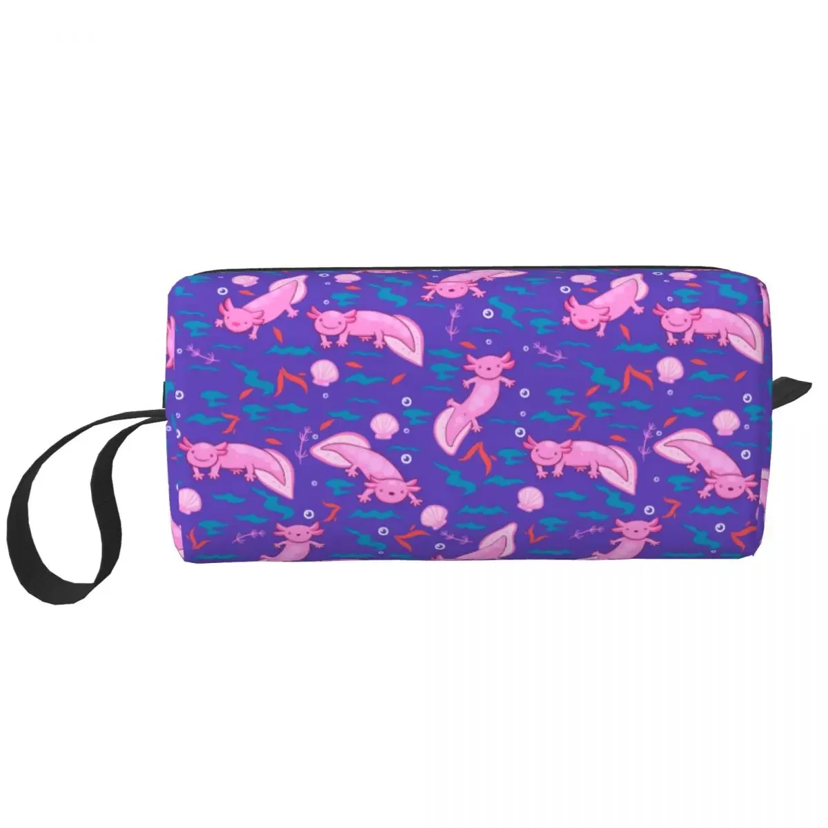 

Дорожная сумка для туалетных принадлежностей Axolotl с узором, саламандра, органайзер для косметики с животными, женские сумки для хранения красоты, набор для хранения, женская коробка