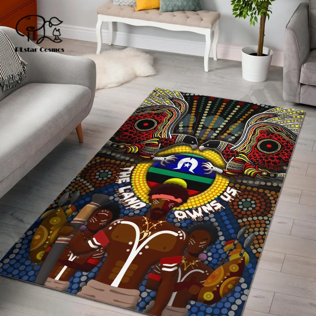 Aboriginal Tribal Newest Art Area Rug 3D All Over Printed Room Rug Mat Floor Rugs Anti-slip Large Rug Carpet Home Decoration 1
