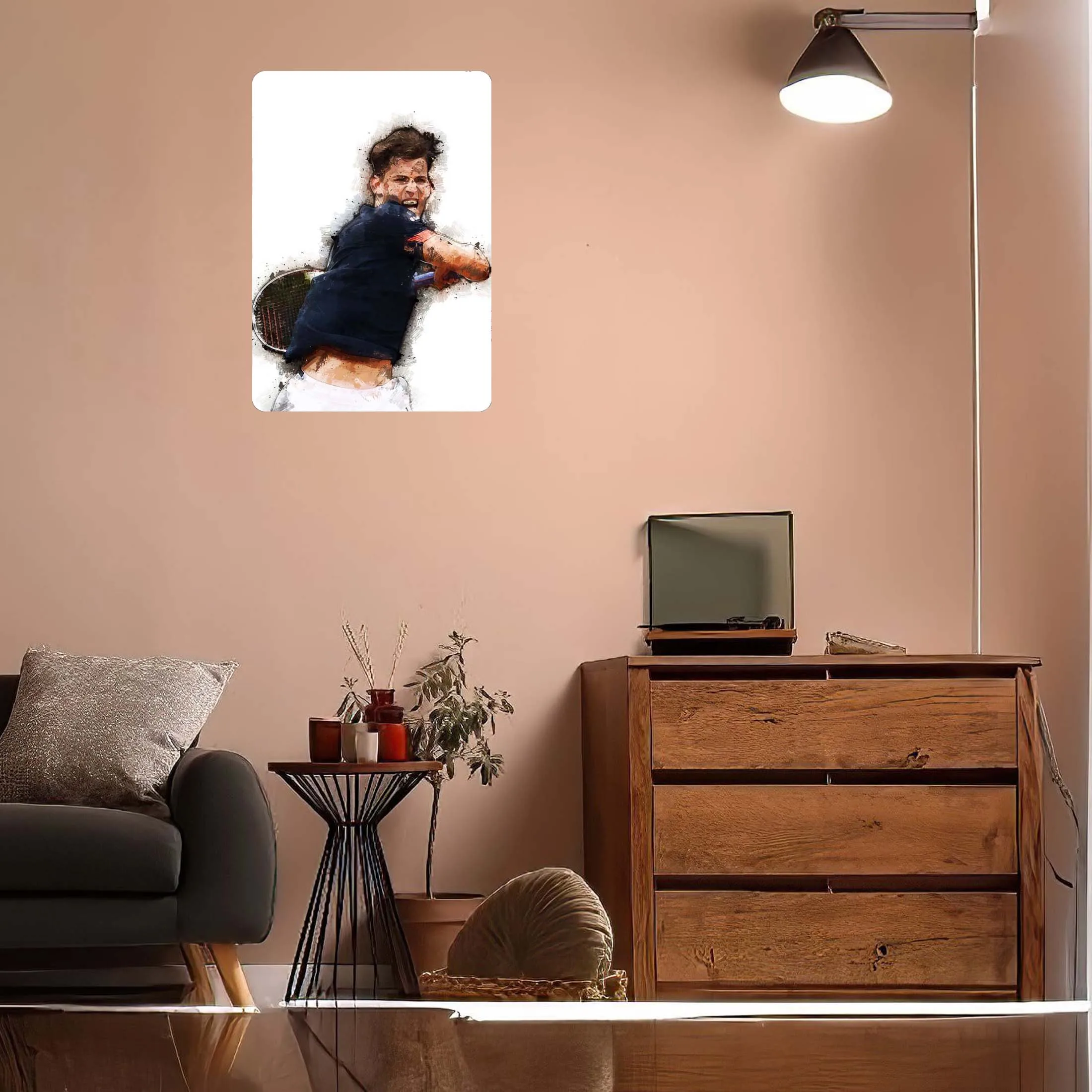 Жестяной знак Dominic Thiem спортивный постер винтажные предметы домашнего декора