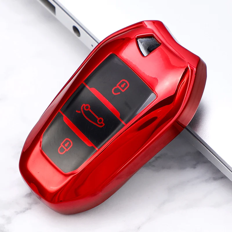 

Чехол для автомобильных ключей, из ТПУ, мягкий, с полным покрытием, для Пежо 308, 408, 508, 2008, 3008, Ситроен C4, C4L, C6, C3-XR