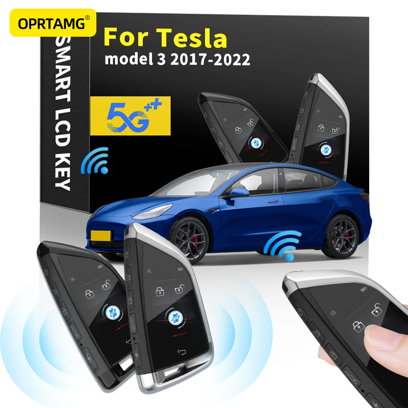 

ЖК-дисплей с Дистанционным Ключом для бесключевого автомобиля Tesla model 3 2000 2001 2002 2003-2018 2019 2020 2001 2002