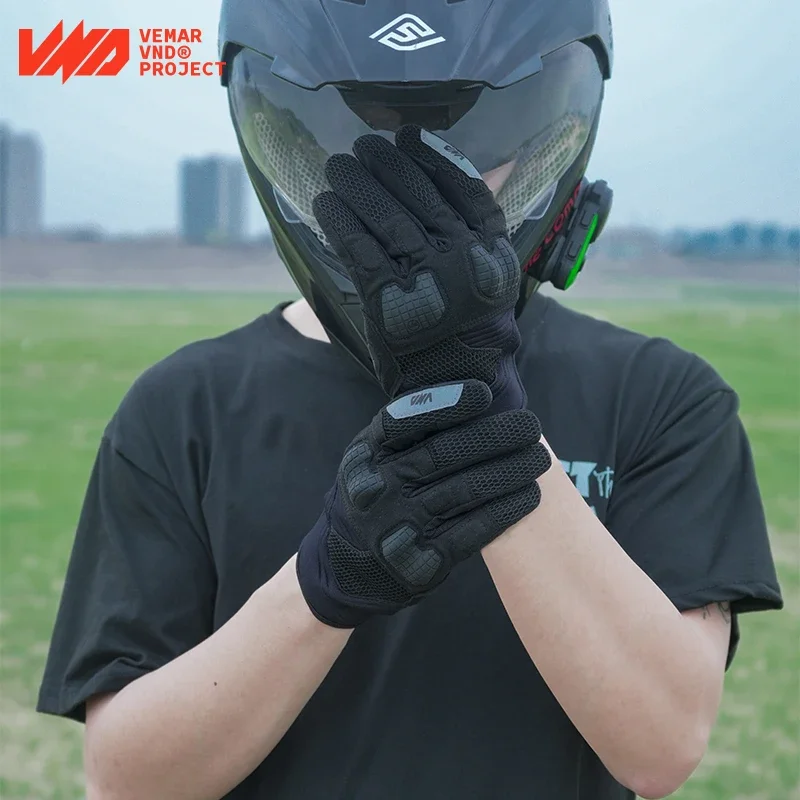 Перчатки VND в стиле ретро сетчатые дышащие защитные перчатки с твердым корпусом