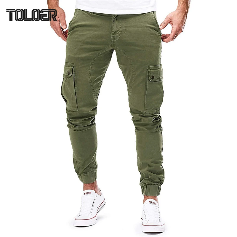

Men's Tactical Pants Military Style Four Seasons Cargo Pant Men Outwear Plus Size Multi-pocketed Zipper Fly Long Trousers Male