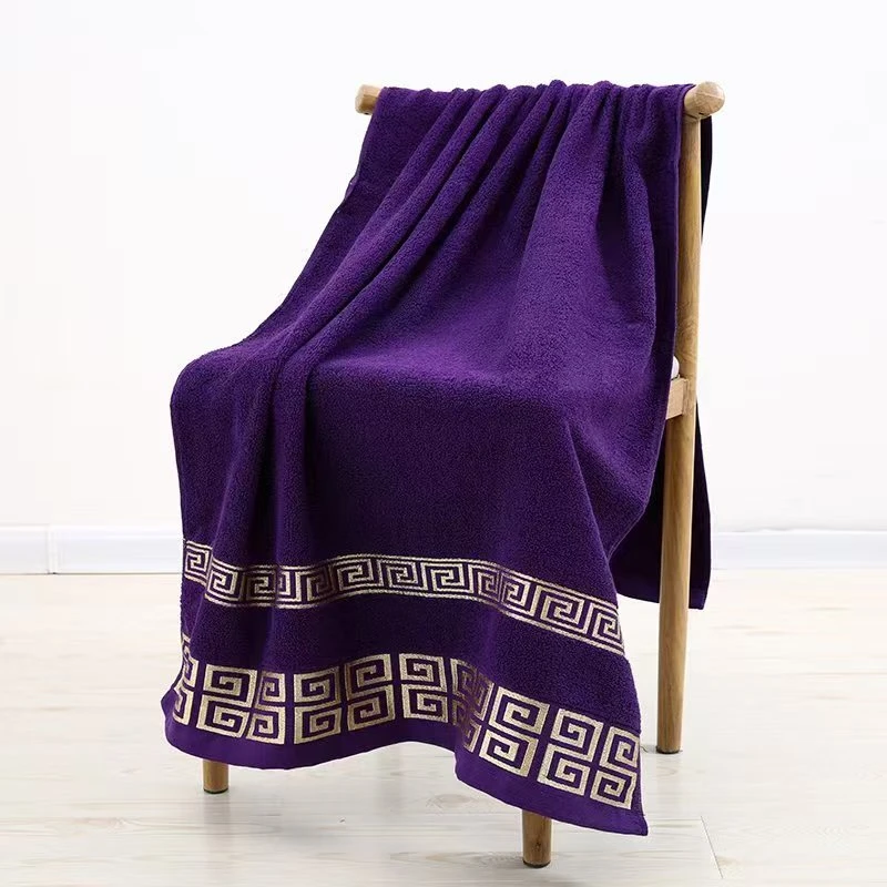 100% черное хлопковое банное полотенце, впитывающие банные полотенца для взрослых, однотонное мягкое полотенце для лица, для ванной комнаты, мочалка 70x140 см