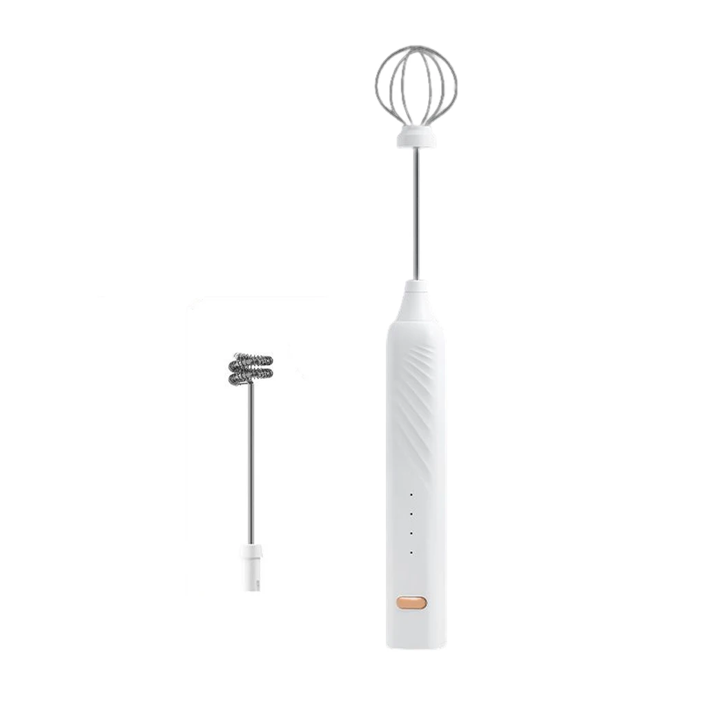 

Egg Beater Electric Mixer Kitchen Gadget Cream Handheld Cooking Utensils 4 Gears Quick Charging Eggs Stirrer White