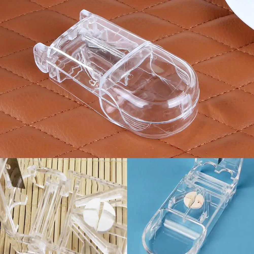 

3 Colors Portable Vitamin Medicine Pill Tablet Cutter Splitter Divide Storage Case Medicine Cut Box For Personal Health Care